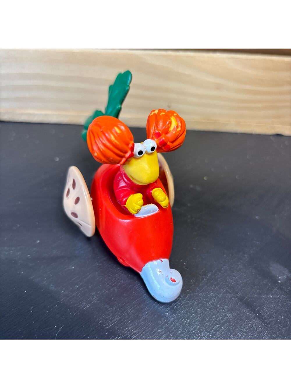 1988 Fraggle Rock McDonalds Happy Meal Jim Henson Vegetable Radish Car Toy